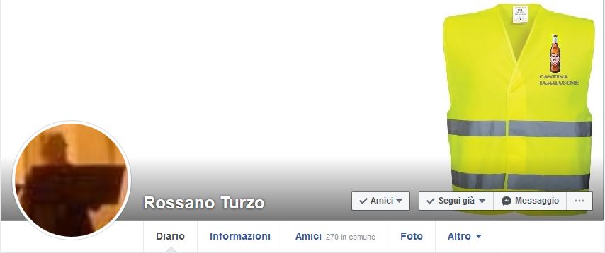 Rossano Turzo, profilo facebook